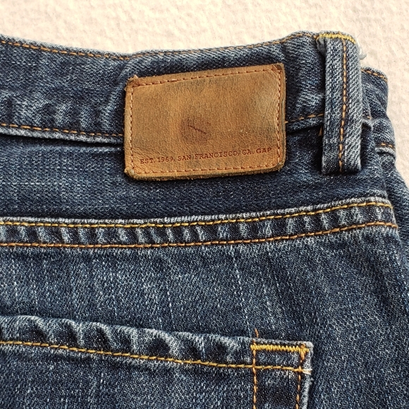 Men's Slim Straight 100% Cotton Blue Jeans - Picture 7 of 11